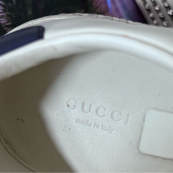 Gucci Women’s Ace “LOVED” Rhinestone Platform Sneakers Size 41EU/11US - Picture 6 of 11